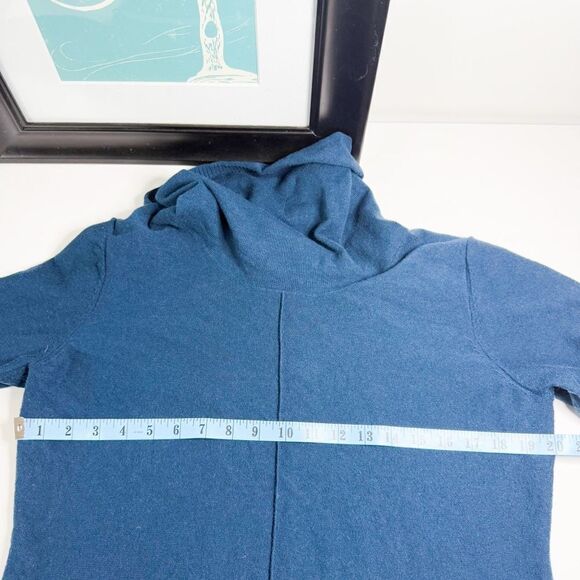 Calvin Klein Jeans Women's Teal Blue Cowl Neck Sweater Size L - Picture 4 of 4